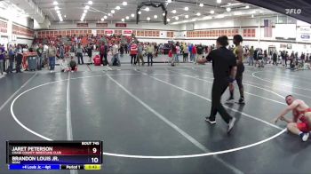 215 lbs Cons. Semi - Jaret Peterson, Chase County Wrestling Club vs Brandon Louis Jr., NOAC