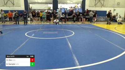 152 lbs Semifinal - Hayden Cox, Moeller vs Glen Sample, Saegertown