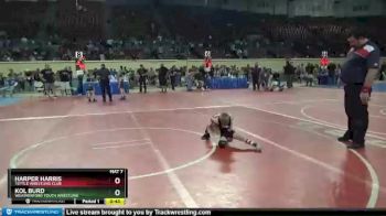 43 lbs Cons. Round 5 - Kol Burd, Weatherford Youth Wrestling vs Harper Harris, Tuttle Wrestling Club