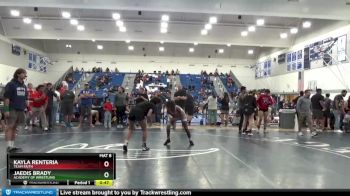 106 lbs 3rd Place Match - Kayla Renteria, Team Faith vs Jaedis Brady, Academy Of Wrestling