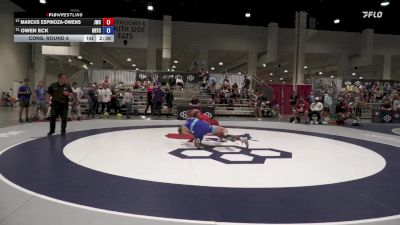 74 lbs Cons. Round 6 - Marcus Espinoza-Owens, Jackrabbit Wrestling Club vs Owen Eck, Oklahoma Regional Training Center