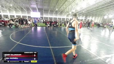 165 lbs Cons. Round 4 - Henry Dillingham, OR vs Coen Maxwell, UT