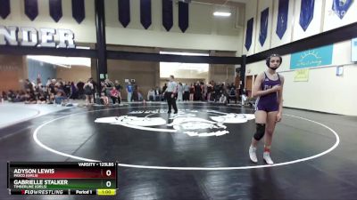 125lbs Cons. Round 3 - Adyson Lewis, Pasco (Girls) vs Gabrielle Stalker, Timberline (Girls)