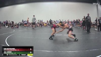 90 lbs Round 3 (10 Team) - Kai Weiss, Missouri Outlaws vs Ian Rotramel, Backyard Brawlers Red