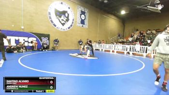 126 lbs Quarterfinal - Andrew Nunez, Farmersville vs Santino Alvaro, Santa Ynez