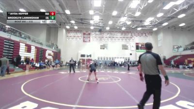 110 lbs Cons. Semi - Jayda Keffer, Fruitland vs Brooklyn Lanningham, Columbia