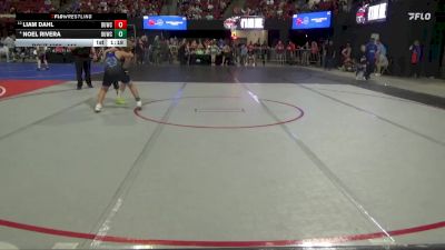 113 lbs Quarterfinal - Liam Dahl, Baker Wrestling Club vs Noel Rivera, Magic City Wrestling Club