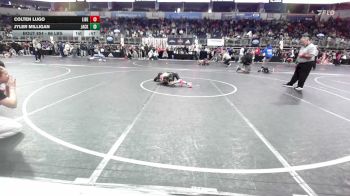 66 lbs Consi Of 8 #1 - Colten Lugo, Liberty Warrior Wrestling vs Jyler Milligan, Jackson County
