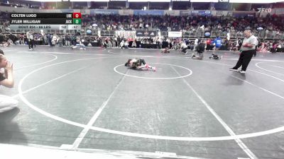 66 lbs Consi Of 8 #1 - Colten Lugo, Liberty Warrior Wrestling vs Jyler Milligan, Jackson County