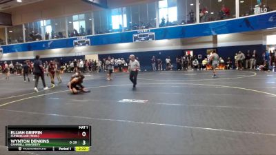 149 lbs Champ. Round 2 - Wynton Denkins, Campbell University vs Elijah Griffin, Cumberland (Tenn.)