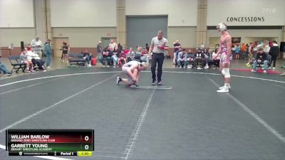 185 lbs Round 2 - Garrett Young, Dehart Wrestling Academy vs William Barlow, Ground Zero Wrestling Club