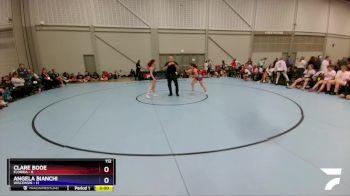 112 lbs Placement Matches (16 Team) - Clare Booe, Florida vs Angela Bianchi, Wisconsin