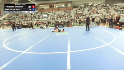 68 kg Champ. Rd Of 32 - Timberly Martinez, MJ Mustangs Wrestling vs Annette Beltran, The Snake Pit