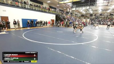 113 lbs Champ. Round 2 - Owen Clafflin, Northwestern vs Carter Roach, Hayward