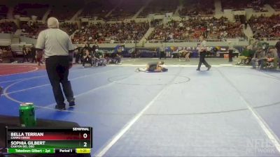 120 lbs Semifinal - Bella Terrian, Campo Verde vs Sophia Gilbert, Canyon Del Oro