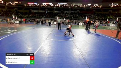 60 lbs Round Of 32 - Jace Lawrence, Elite NJ vs Logan Piparo, Iron Horse