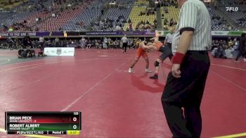 125 lbs Placement Matches (16 Team) - Brian Peck, Doane University vs Robert Albert, Missouri Valley