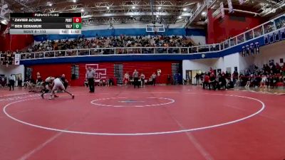 113 lbs Champ. Round 1 - Zavier Acuna, Portage vs Ben Seramur, Valparaiso