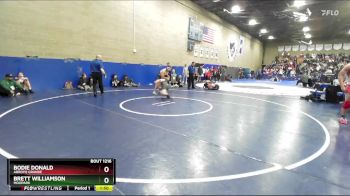 190 lbs Champ. Round 3 - Bodie Donald, Arroyo Grande vs Brett Williamson, Moopark
