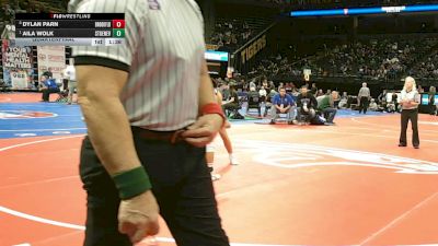 115 Class 1 lbs Quarterfinal - Aila Wolk, Ste. Genevieve vs Dylan Parn, Brookfield