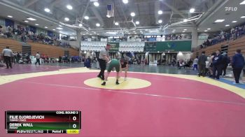 132 lbs Cons. Round 3 - Derek Wall, Poway vs Filie Djordjevich, Torrey Pines
