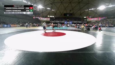 Boys 2A 144 lbs Champ. Round 1 - Joseph Yefimchuk, Fife vs Armoni Zuniga-Mendez, Othello