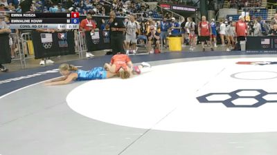 120 lbs Cons. Rd Of 64 - Emma Kosza, Michigan vs Emmaline Kouw, Michigan