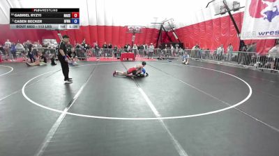 113 lbs Cons. Quarters - Gabriel Ryzyi, Massa vs Casen Becker, Black Fox Wrestling Academy