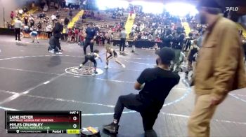 61 lbs Round 3 - Lane Meyer, Northeast Georgia Mat Monstars vs Myles Crumbley, Junior MatDog Wrestling Club