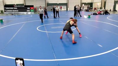 90 lbs Cons. Round 3 - Brayden Teel, McCook vs Landen Marco, Bryan Youth Wrestling Club