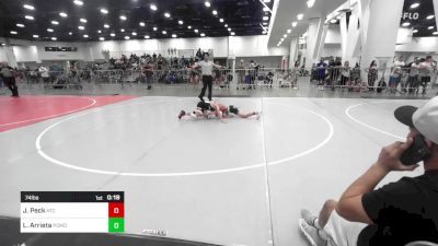 74 lbs 5th Place - Jaxon Peck, Atc vs Lawson Arrieta, Pomona Elite