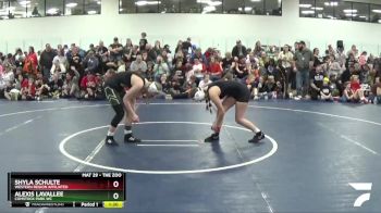 130 lbs Champ. Round 2 - Shyla Schulte, Western Region Affiliated vs Alexis LaVallee, Comstock Park WC