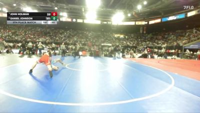 5A 165 lbs 5th Place Match - John Holman, Sandpoint vs Daniel Johnson, Twin Falls