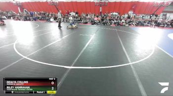 122-127 lbs Round 1 - Riley Hanrahan, Team Nazar Training Center vs Dealya Collins, Women In Singlets