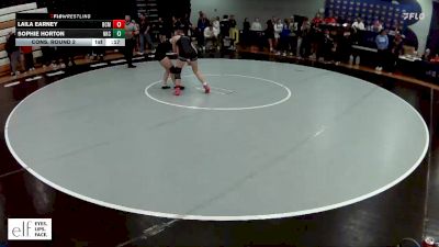 120 lbs. Cons. Round 2 - Sophie Horton, North Kansas City vs Laila Earney, Bethalto (Civic Memorial)