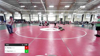 78 lbs Rr Rnd 3 - Zaeden Young, Pit Bull Wrestling Academy vs Thomas Caprioni, Upper Township