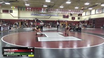 JV-24 lbs Round 3 - Dakota Cornell, Vinton-Shellsburg vs Gracie Heim, West Delaware, Manchester