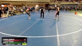 102 lbs Semis (4 Team) - Carson Sundby, BHVPP vs Carson Horihan, Caledonia/Houston