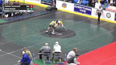 110 lbs Consi Of 8 #2 - Gabriel Schuchert, Norwin vs Owen Brown, Kiski Area