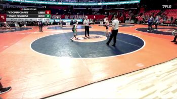 2A 106 lbs Champ. Round 1 - Vince DeMarco, Grayslake (Central) vs Cooper Clarke, Chatham (Glenwood)