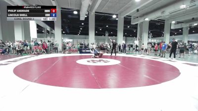 U15 FS - 75 lbs Cons. Round 3 - Philip Andrade, North Montana Wrestling Club vs Lincoln Snell, South Side Wrestling Club