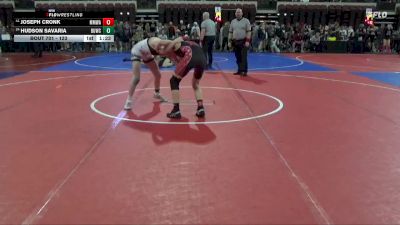 123 lbs Champ. Round 1 - Joseph Cronk, Mountain Man Wrestling Academy vs Hudson Savaria, Heights Wrestling Club