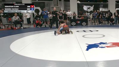 48 kg Cons. Quarters - Sebastian Clark, 3F Wrestling vs Manuel Cacoilo, Daniel Cormier Wrestling Club