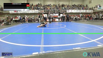 46 lbs Rr Rnd 2 - Barrett Smith, Owasso Takedown Club vs Kayde Legg, Keystone Kids Wrestling Club