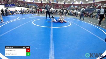 58 lbs Round Of 16 - Boone Hayes, Weatherford Youth Wrestling vs Hudson Romine, D3 Wrestling Cluib