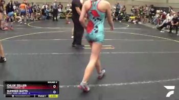 100 lbs Round 2 (4 Team) - Chloe Zeller, Untouchables vs Summer Batts, Beast Mode WA Green