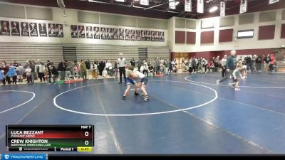 80 lbs Champ. Round 1 - Luca Bezzant, Pleasant Grove vs Crew Knighton, Northside Wrestling Club