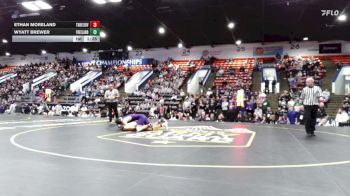 144 lbs Quarterfinals (8 Team) - Ethan Moreland, Three Rivers vs Wyatt Brewer, Freeland