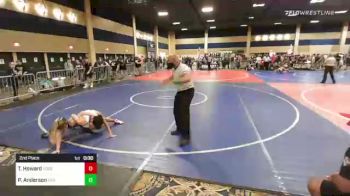 116 lbs 2nd Place - Trinity Howard, Xcess vs Presley Anderson, Titan Mercury WC