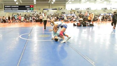 107 lbs Rr Rnd 3 - Aubrey Johnson, Nebraska Blue - HSG vs Brianna Higgins, Storm Wrestling Center - HSG